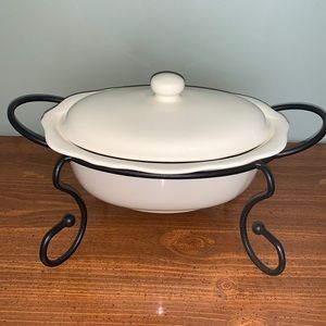 Southern Living at Home casserole and stand